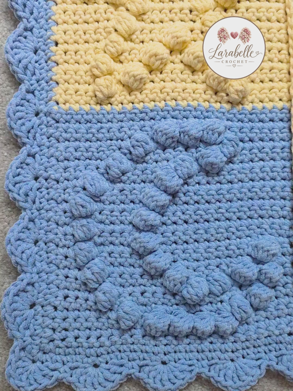 Baby Blanket Crochet Pattern – Moon & Stars (PDF)